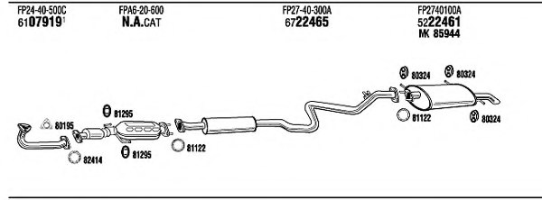 WALKER MA20107 Exhaust System